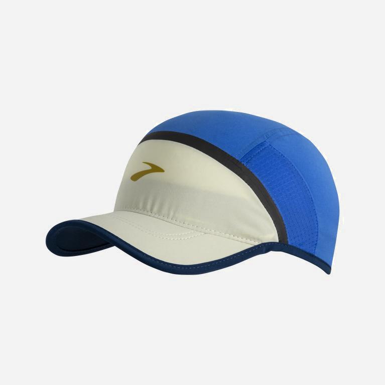 Brooks Base Sun Australia - Women's Running Hat - Bluetiful/Honeydew FloralWhite/Indigo Rush (563984